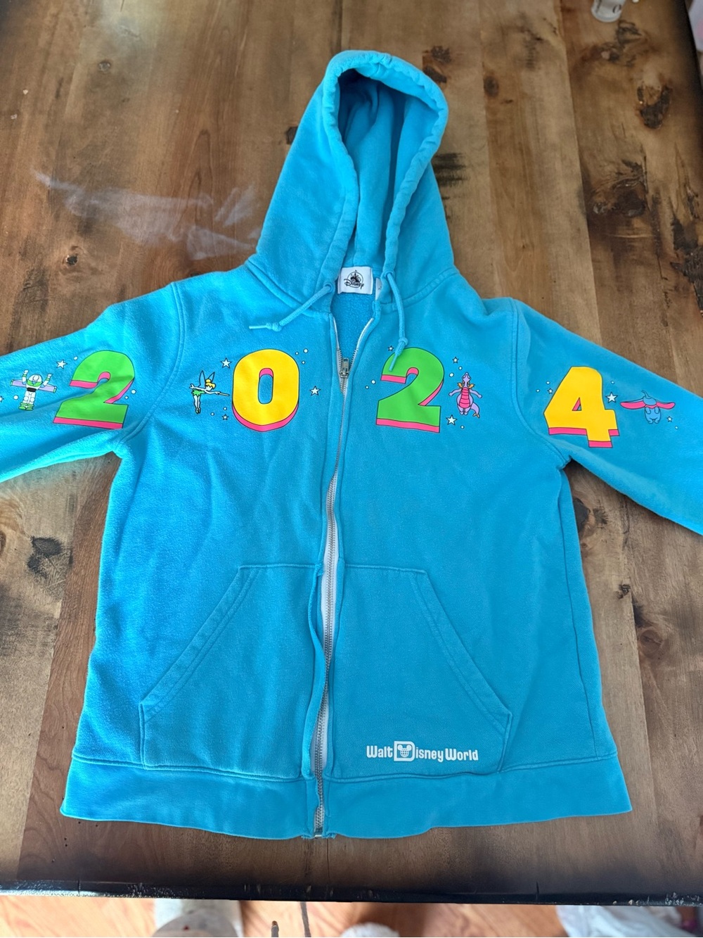 Disney Parks Walt Disney World 2024 Character Zip Hoodie Adult M